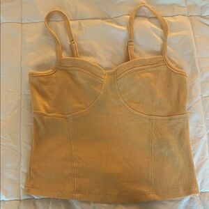 🌿Forever 21 Light Tan Ribbed Top🌿